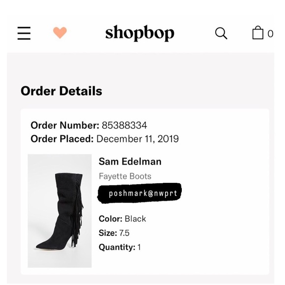 Sam Edelman 🖤 Fayette Suede Fringe Boots Heels Black 37 7 7.5 - Picture 13 of 16